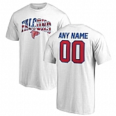 Men's Customized Atlanta Falcons NFL Pro Line by Fanatics Branded Any Name & Number Banner Wave T-Shirt White,baseball caps,new era cap wholesale,wholesale hats
